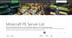 Desktop Screenshot of minecraftpocket-servers.com